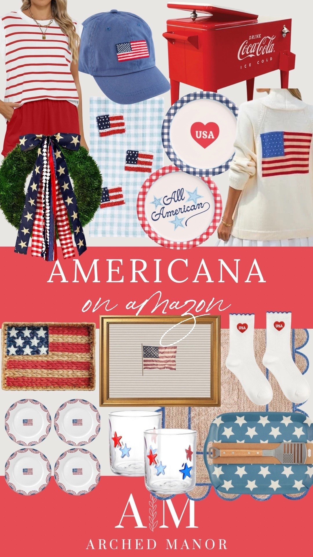 All the red white and blue finds on Amazon, just in time for the summer holidays! ❤️🤍💙

#LTKSeasonal #LTKHome