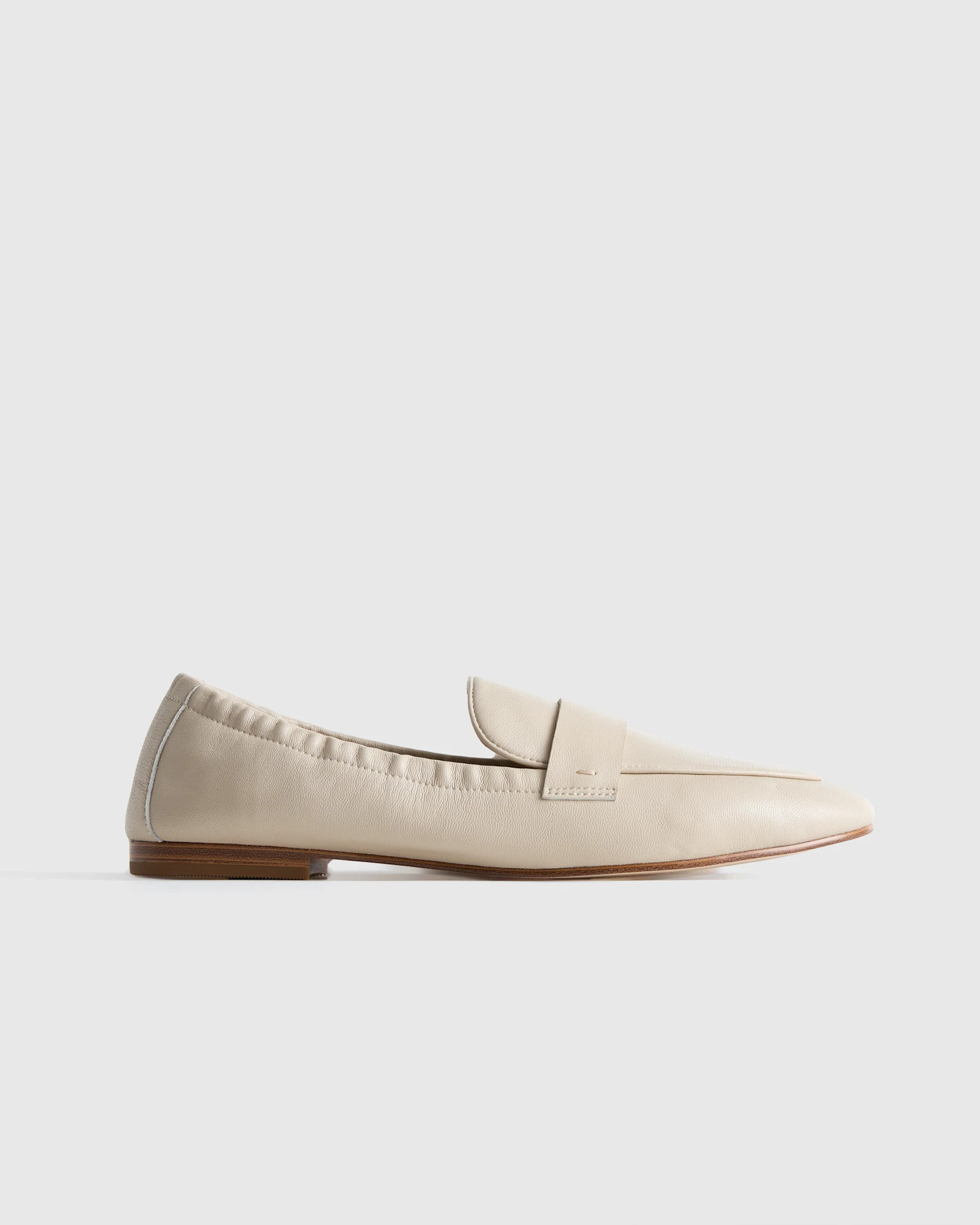 Italian Leather Soft Loafer in Almond | Quince