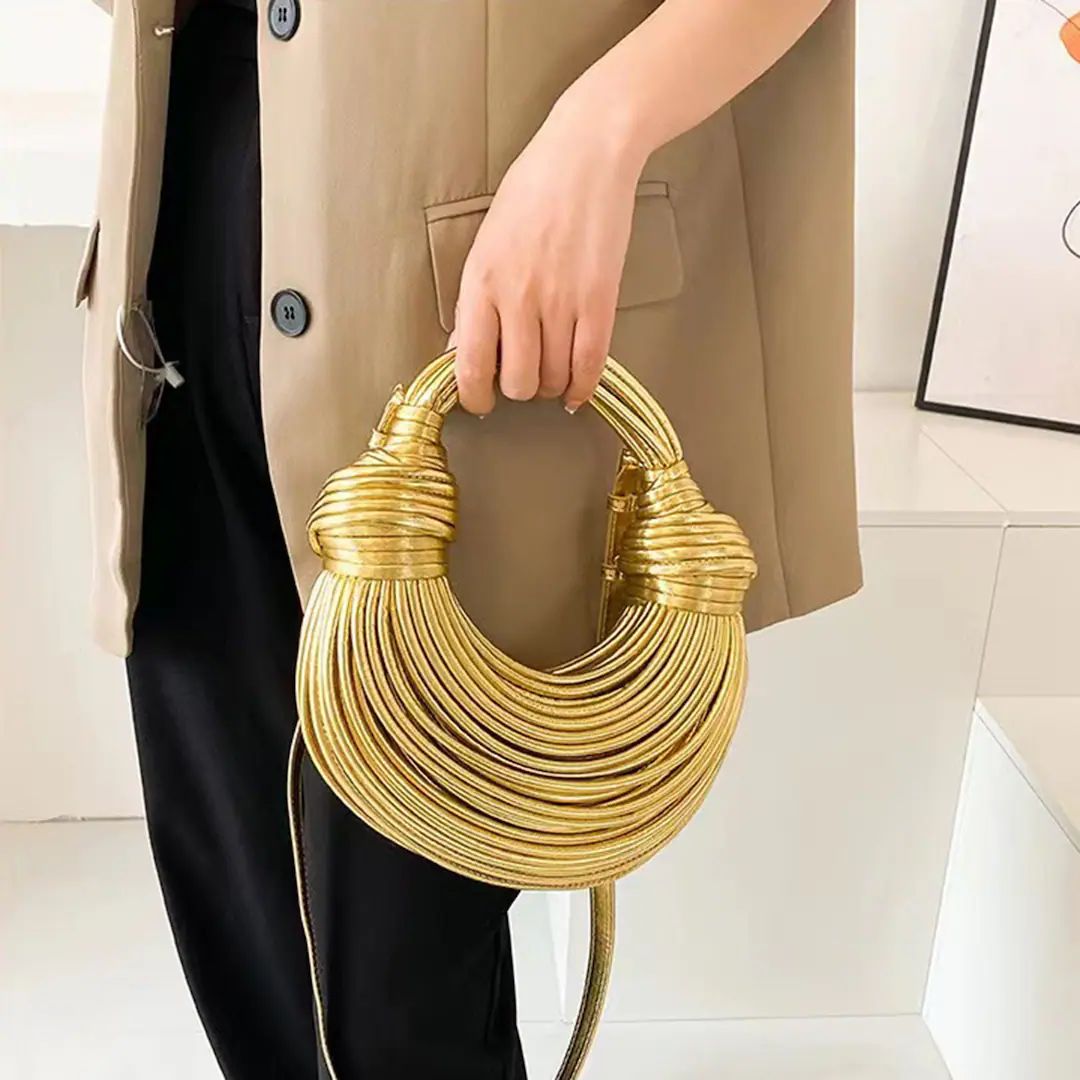 Unique Evening Bag Noodle Knot Design Crossbody Bag Party - Etsy | Etsy (US)