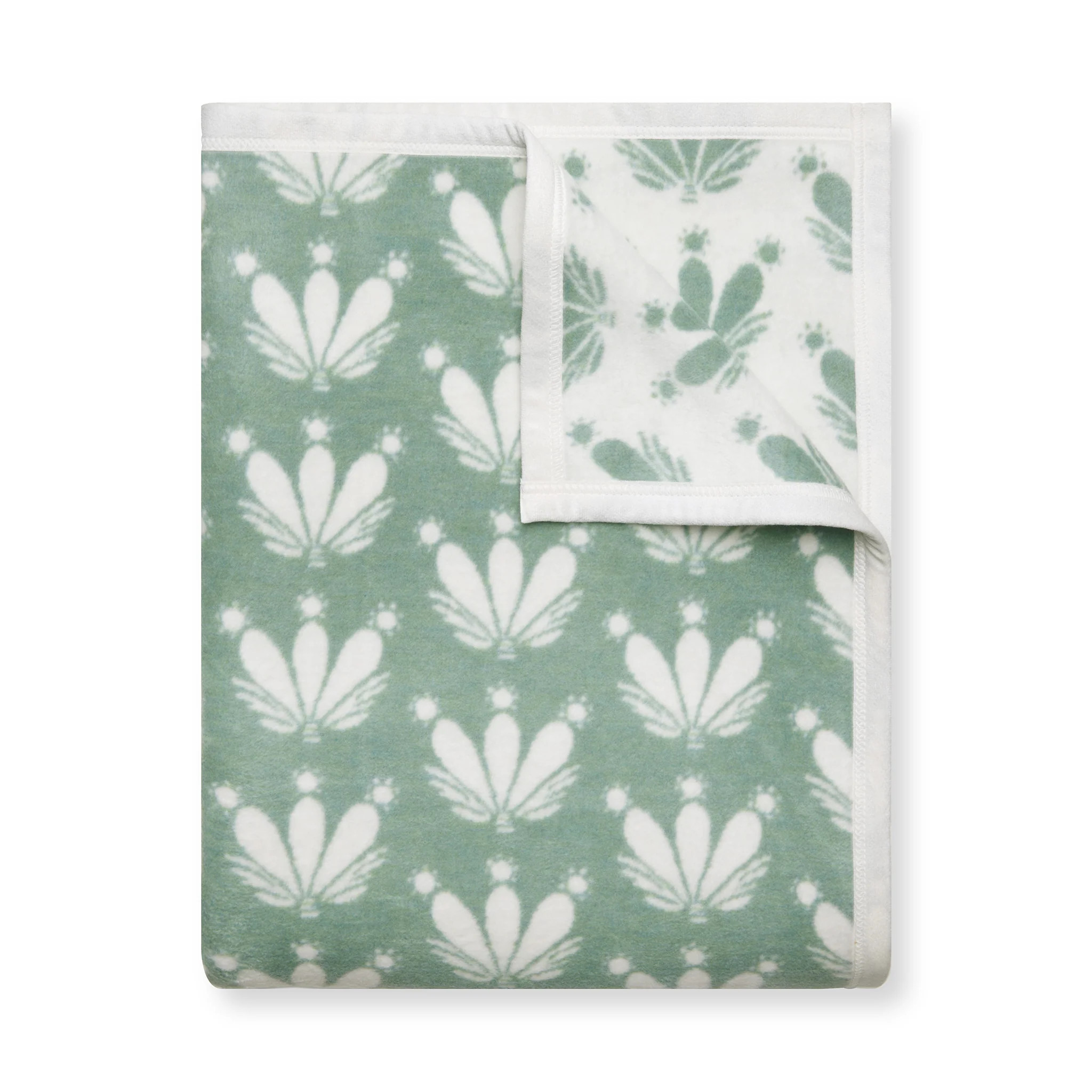 Pepper Home X ChappyWrap | Green and Blue Floral Drop Print Blanket | Pepper