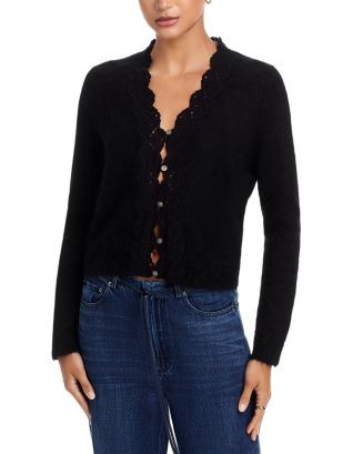 Mer Scalloped Lace Cardigan | Bloomingdale's (US)
