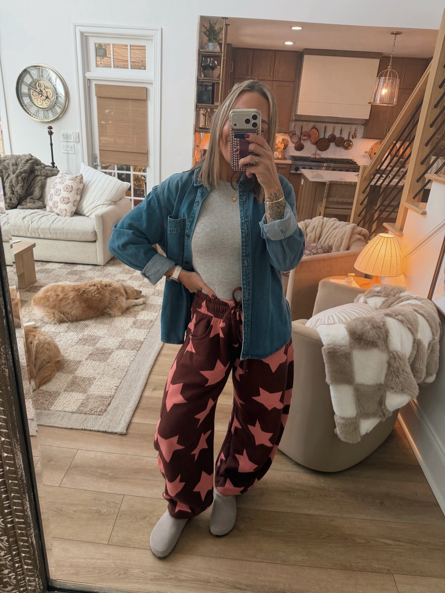 Me 🤝🏼 a barrel pant🤌🏼 love these! In the M⭐️ tee is Amazon, S & denim button up is a M! Shoes tts! 

Ootd / comfy / casual / cute / urban outfitters / target / easy style / Holley Gabrielle 

#LTKootd #LTKPetite #LTKSeasonal