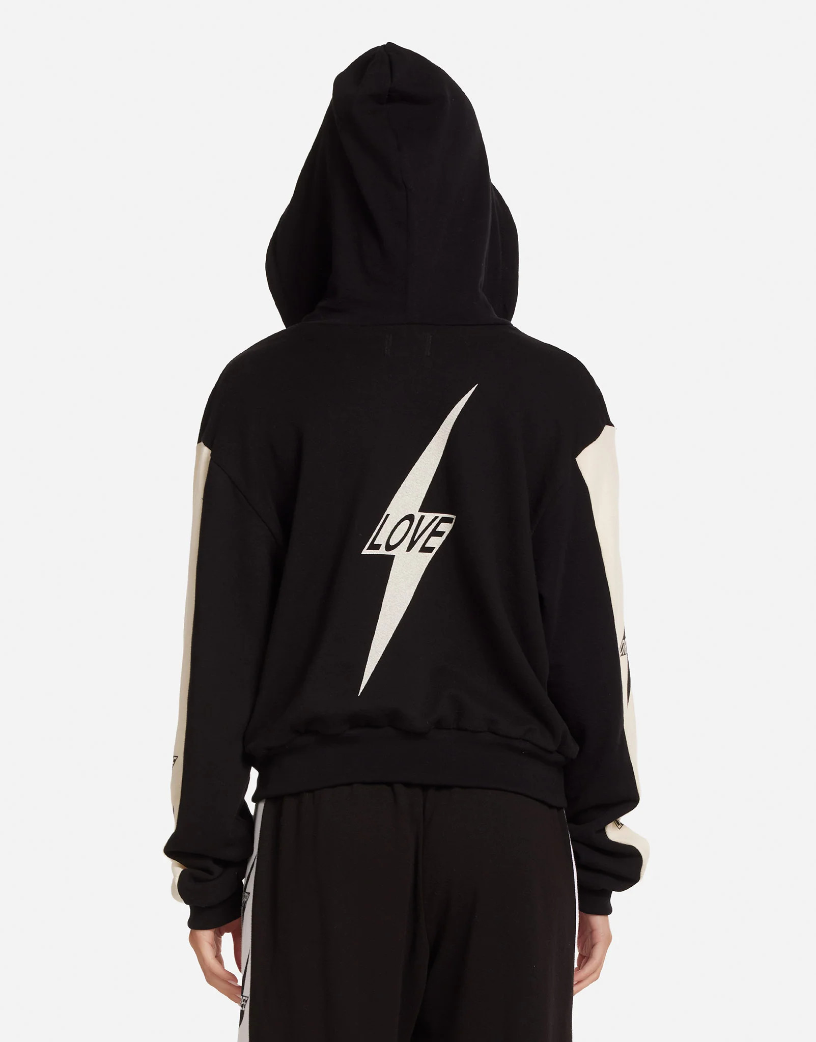 Bolt Affirmations Hoodie in Black/Bone | Shanley by Lauren Moshi | Lauren Moshi
