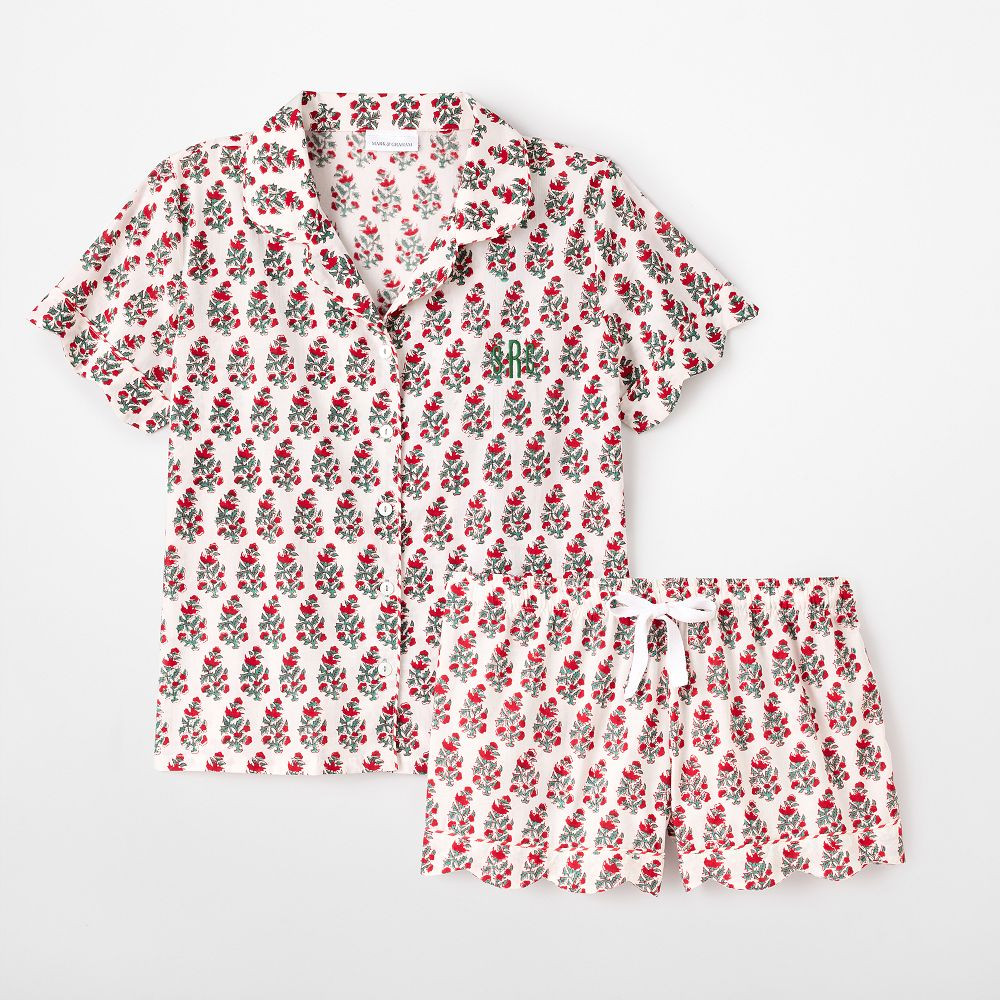 Block Print Short Pajama Set | Mark and Graham