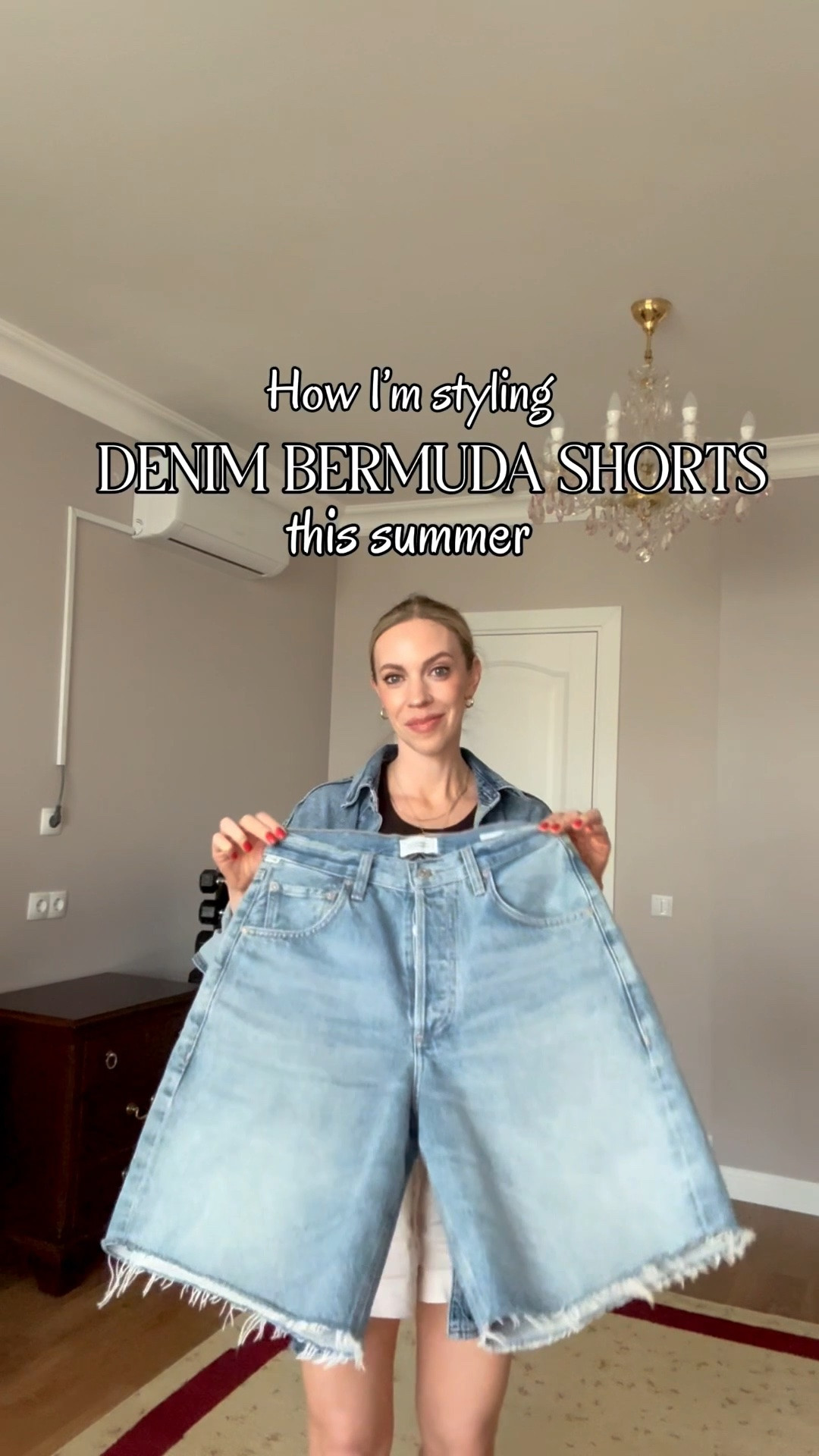 Denim bermuda shorts styled for summer vacation, date night, beach dinner

#LTKTravel #LTKSaleAlert #LTKSeasonal