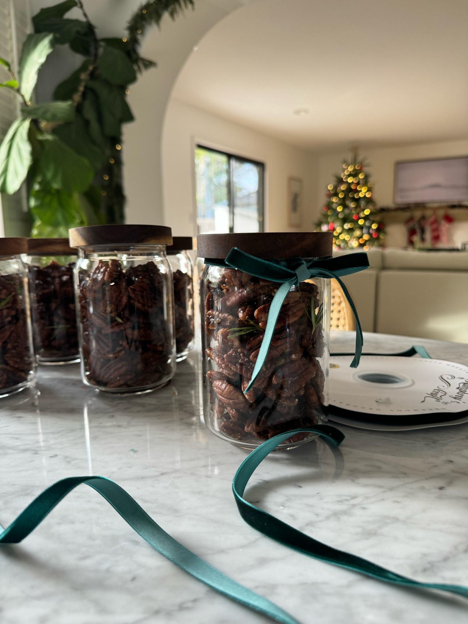 Homemade Christmas gifts for extended family members! I made tons of rosemary candied pecans! Now I’m just making them pretty! Jars & velvet ribbon are on Amazon! These will make for great homemade Valentine’s Day gifts too if you want to think ahead! 



#LTKGiftGuide #LTKHoliday