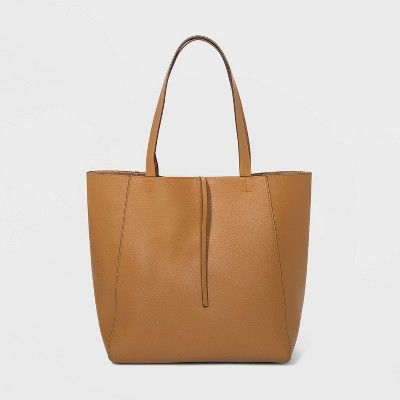 Reversible Magnetic Closure Tote Handbag - A New Day™ | Target