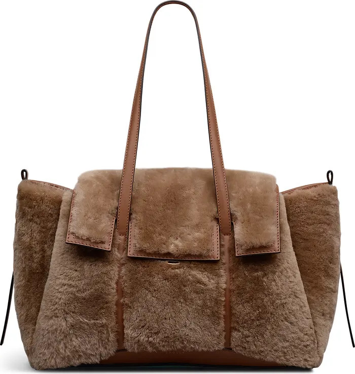 The Chancery - Shearling Medium Flapover Shoulder Bag | Nordstrom