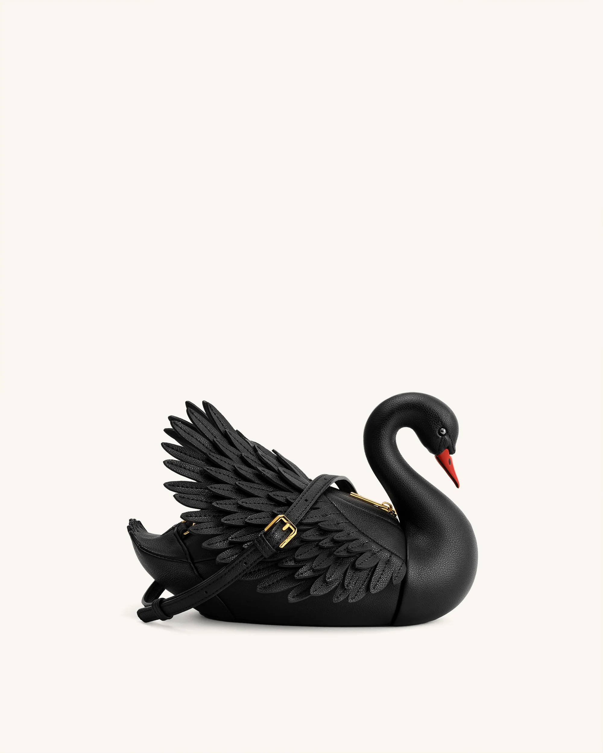 Alani Swan Shaped Crossbody Bag - Black | JW PEI US