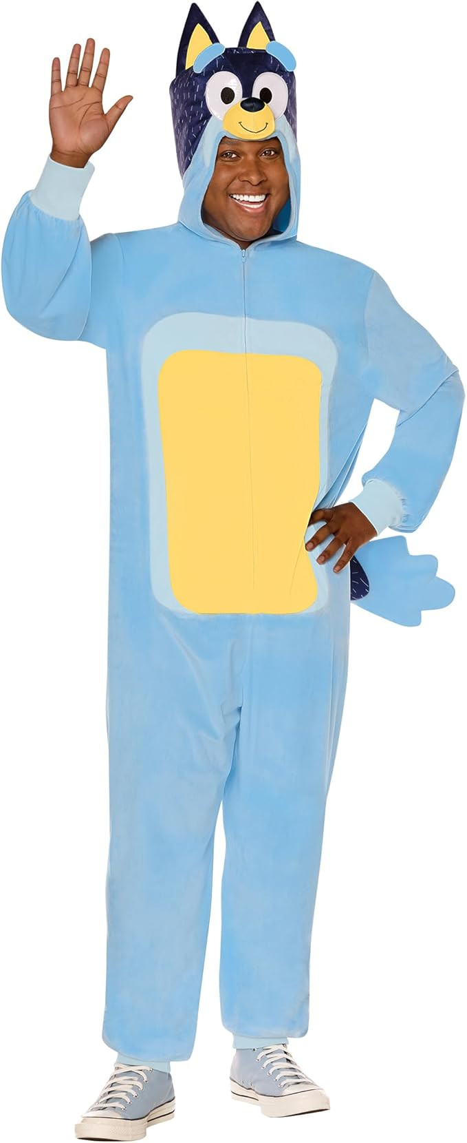 Spirit Halloween Bluey Adult Bandit Heeler Costume | Officially Licensed | Group Costume | Jumpsu... | Amazon (US)
