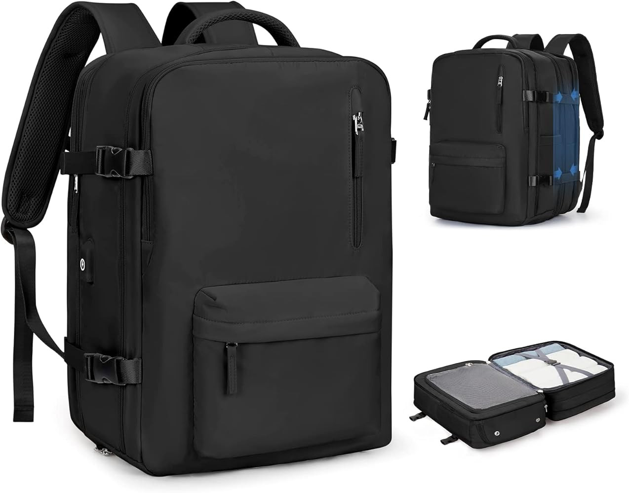 Large Travel Laptop Backpack, Expandable Flight Approved Backpack, Carry on Backpack for Women, W... | Amazon (US)