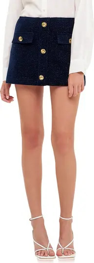 English Factory Bouclé Miniskirt | Nordstrom | Nordstrom