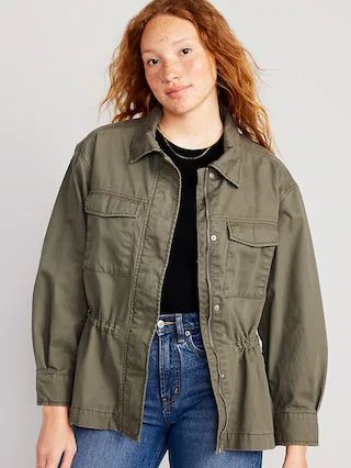 Cinched-Waist Utility Jacket | Old Navy (US)