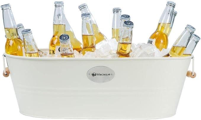Large Ice Bucket for Cocktail Bar,Ice Buckets for Parties,Beverage Tub,for Home Bar Metal Drink C... | Amazon (US)