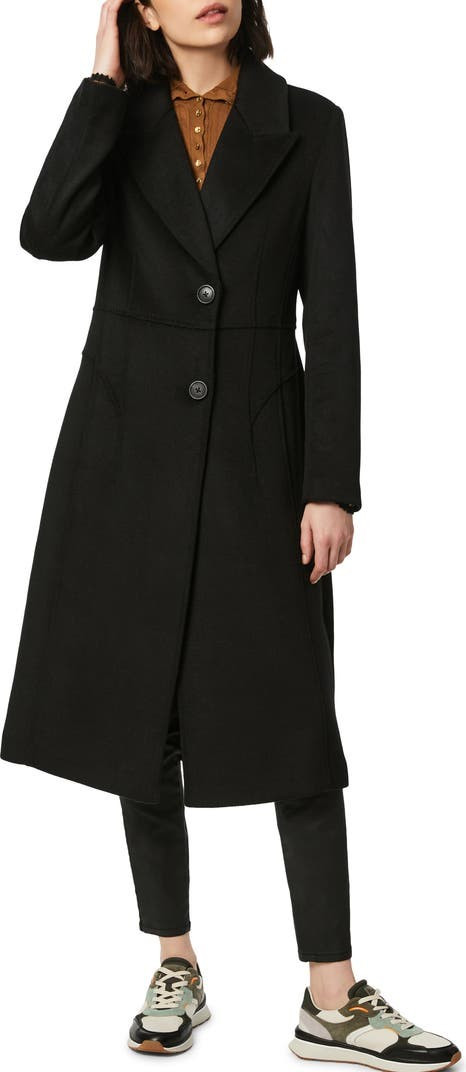 Solid Peaked Lapel Coat | Nordstrom