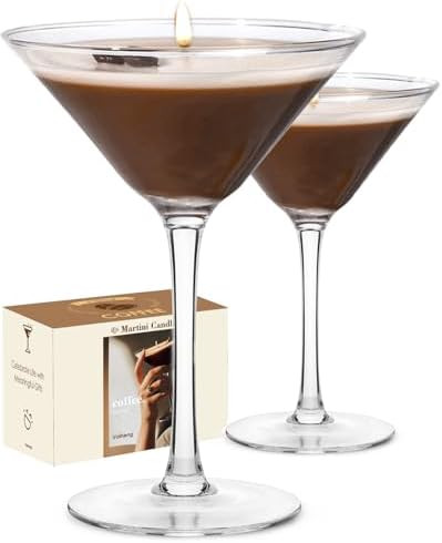 2 Pack Martini Coffee Candles Gifts for Women, Scented Candles Unique Gifts for Women,Funny Cute ... | Amazon (US)