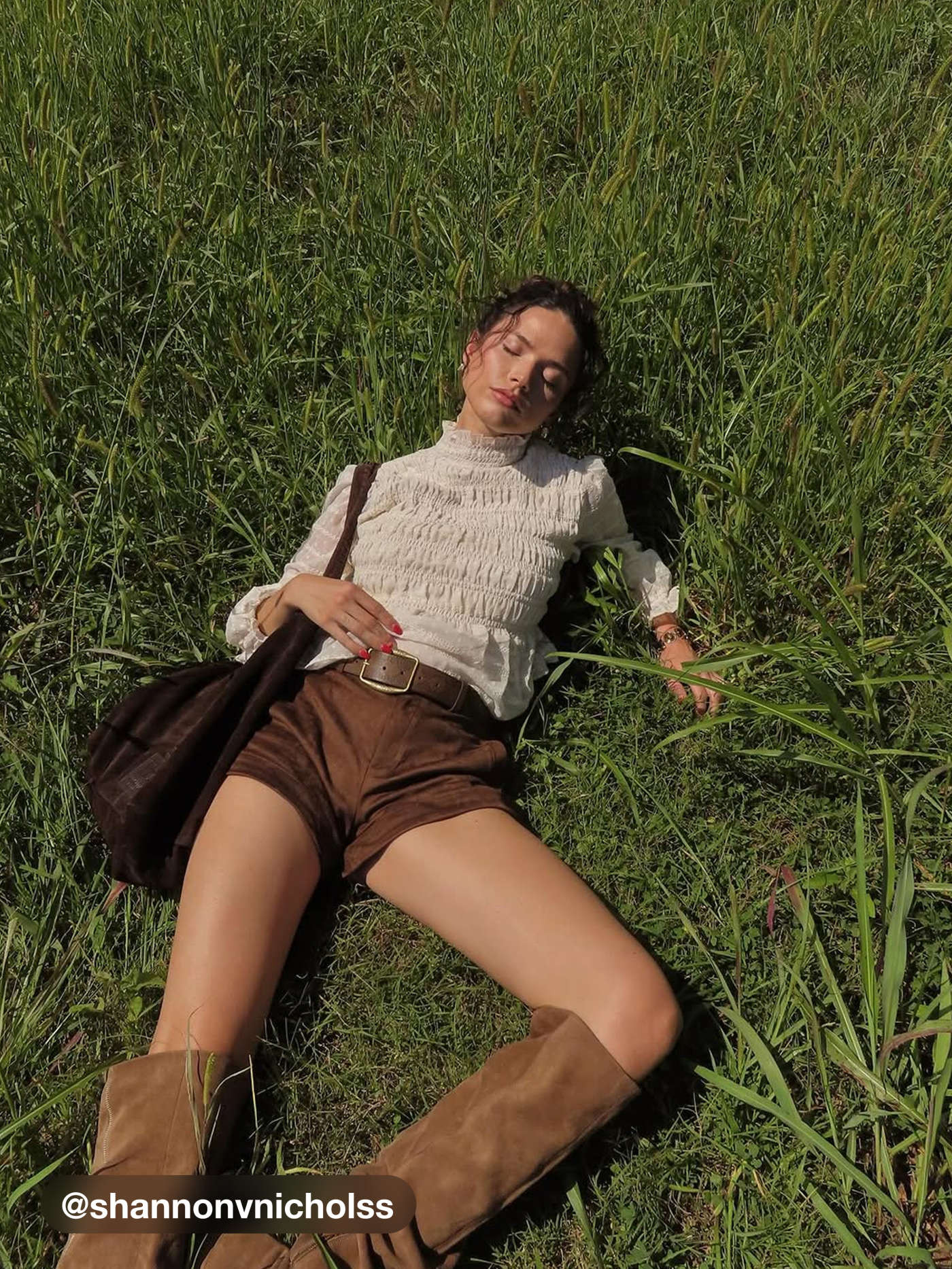 Cowboy Western Outfits Vintage Style Belt  For Daily Casual Coffee Shop Vacation | Cider