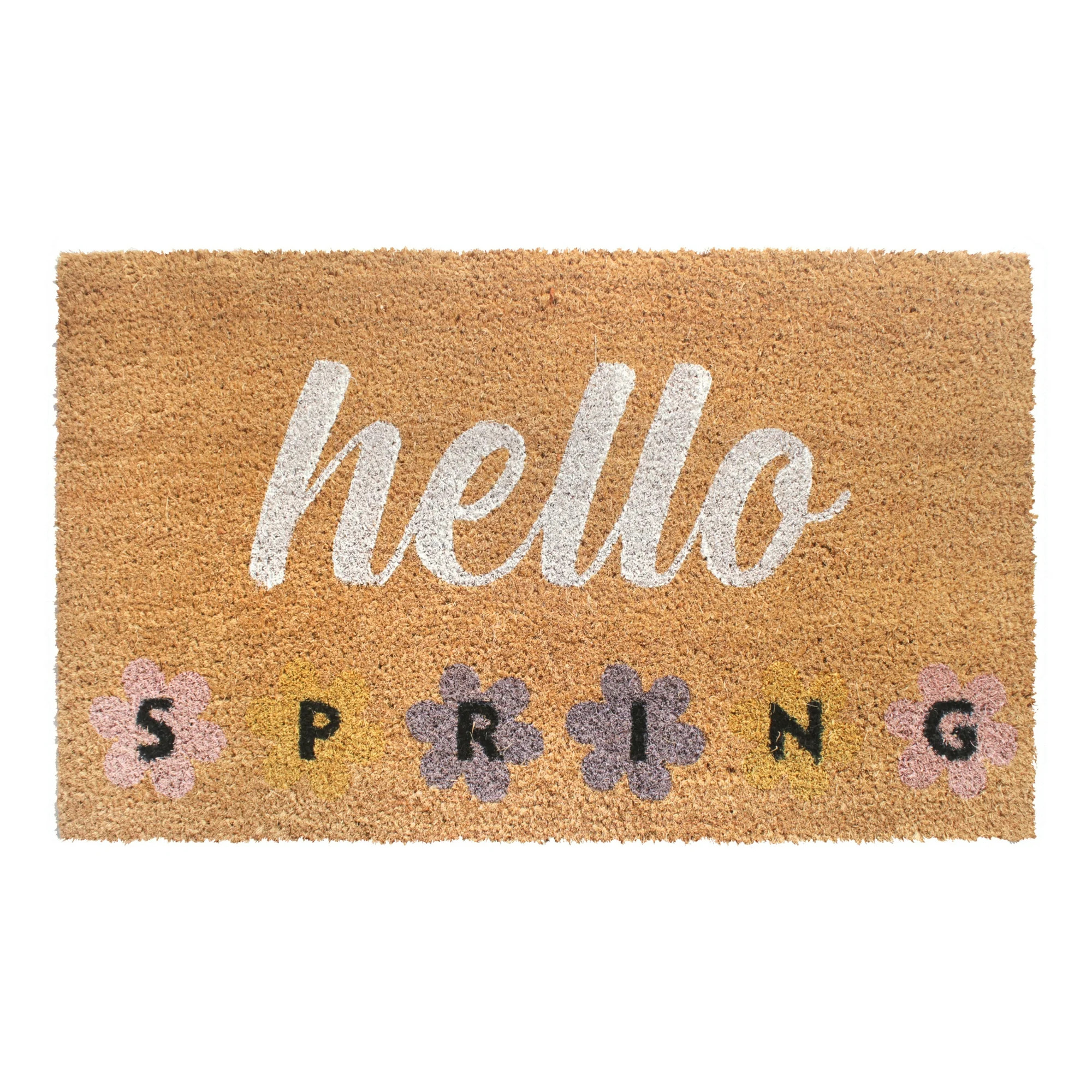 RugSmith Multi Machine Tufted Hello Spring Doormat, 18"x30" | Walmart (US)