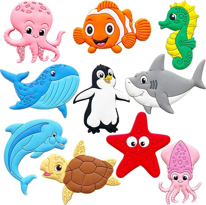 Toddler Fridge Magnets for Kids - Kid Refrigerator Magnets for Toddlers - Ocean Animal Magnets fo... | Amazon (US)