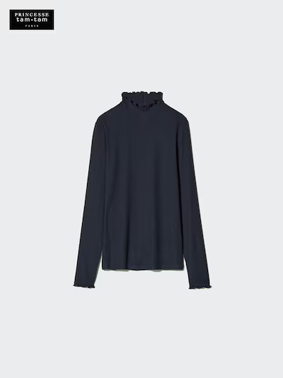 HEATTECH Extra Warm Kaschmirmix Thermo Langarmshirt (gerippt, Rundhals) | UNIQLO (DE)