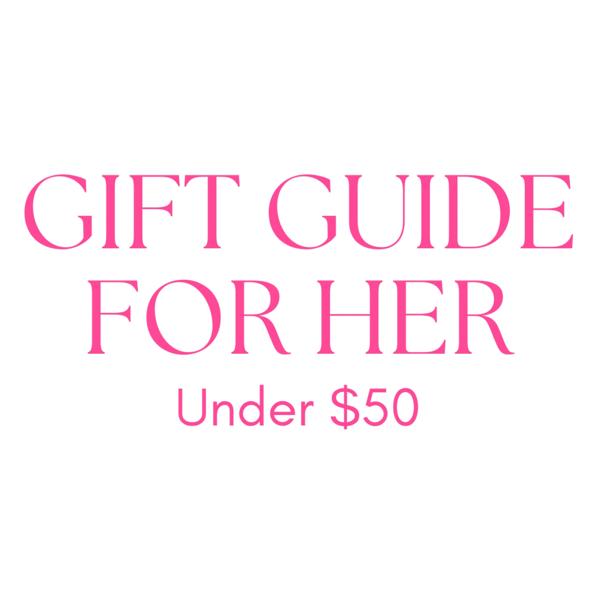 Gift guide for her under $50!

#LTKfindsunder50 #LTKHoliday #LTKGiftGuide