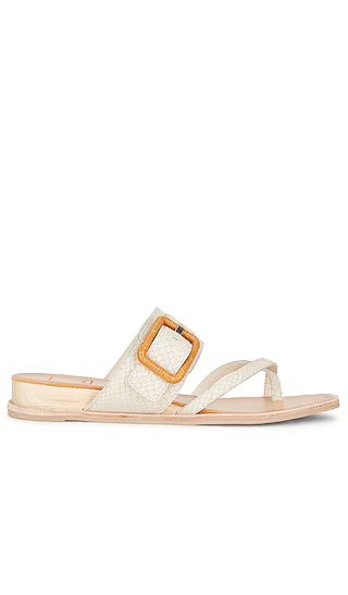 Perris Sandal in Ivory Embossed Leather | Revolve Clothing (Global)