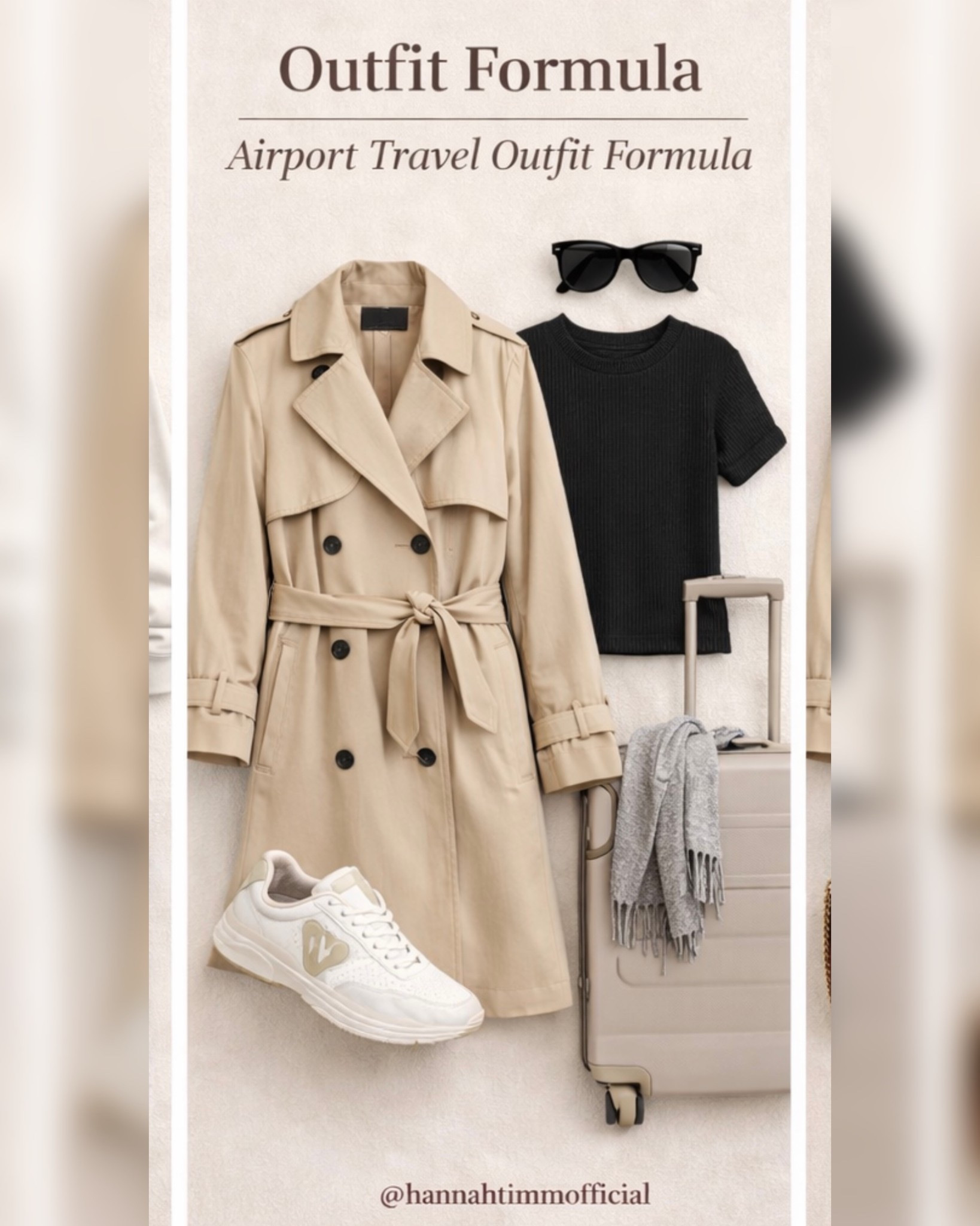 Airport outfit formula = comfy but still chic ✈️🤍

A classic trench layered over a soft knit set is my go-to for travel days — easy to move in, but still looks polished from gate to landing. Add a good sneaker, oversized sunnies, and a neutral carry-on and you’re set.

Bonus: everything layers perfectly for unpredictable plane temps 🙃

Shop this travel look linked ✨

#LTKTravel