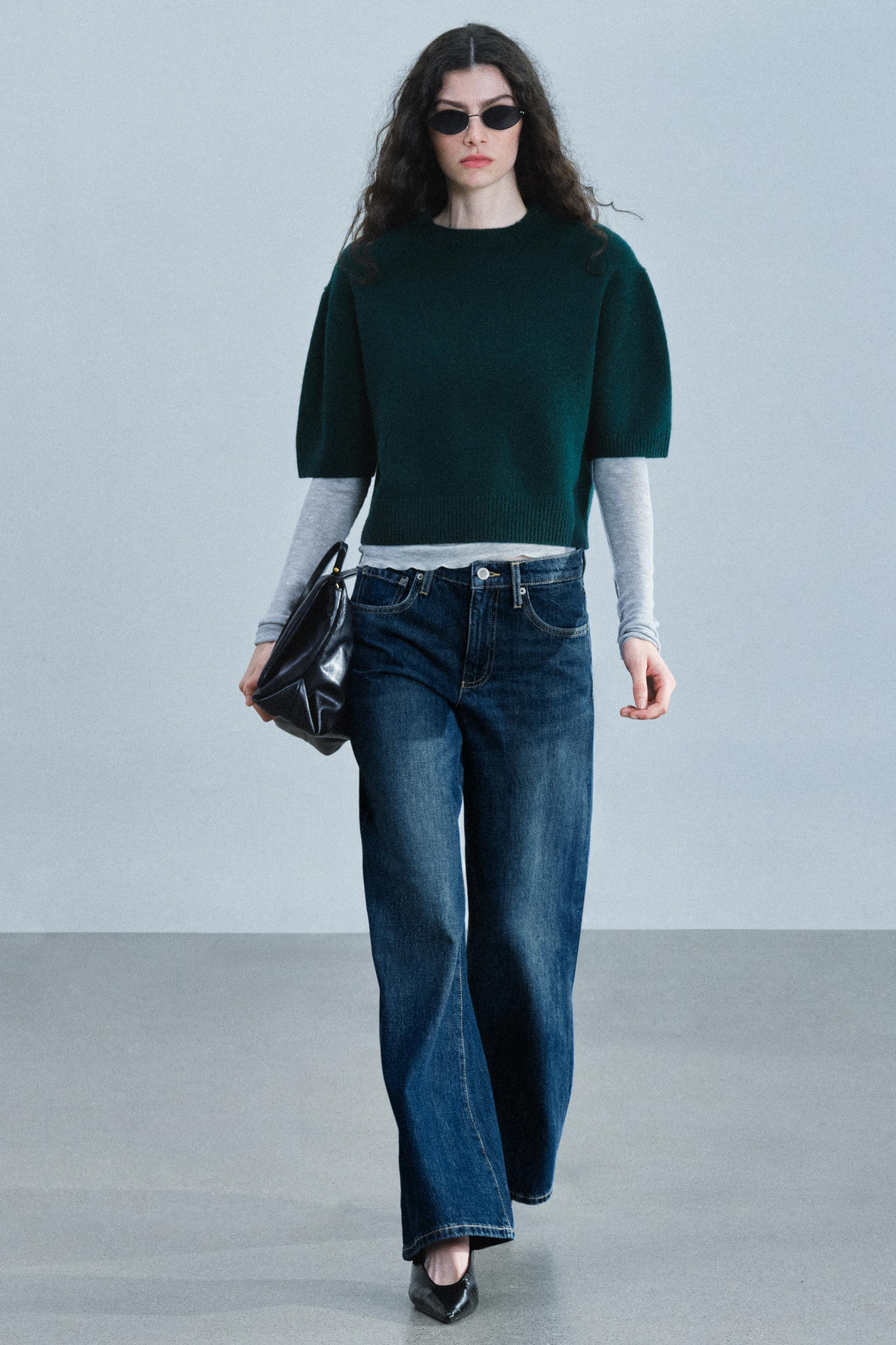 ZW COLLECTION LOW-RISE WIDE-LEG JEANS | Zara NL