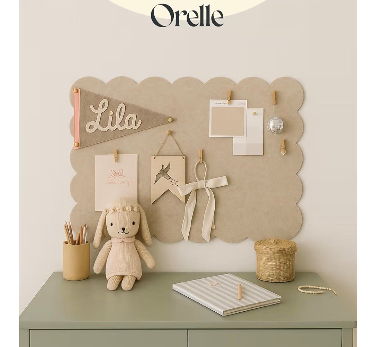 Orelle Scalloped Felt Bulletin Board | 23 x 15” | Foldable Peel and Stick Felt Board for Wall | Alternative Cork Board for Office, Message Board, Kids Art Display | Beige

Mood planner
2026 mood boardd

#LTKHome #LTKvlog