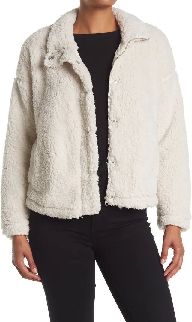 Wubby Faux Shearling Zip Jacket | Nordstrom Rack