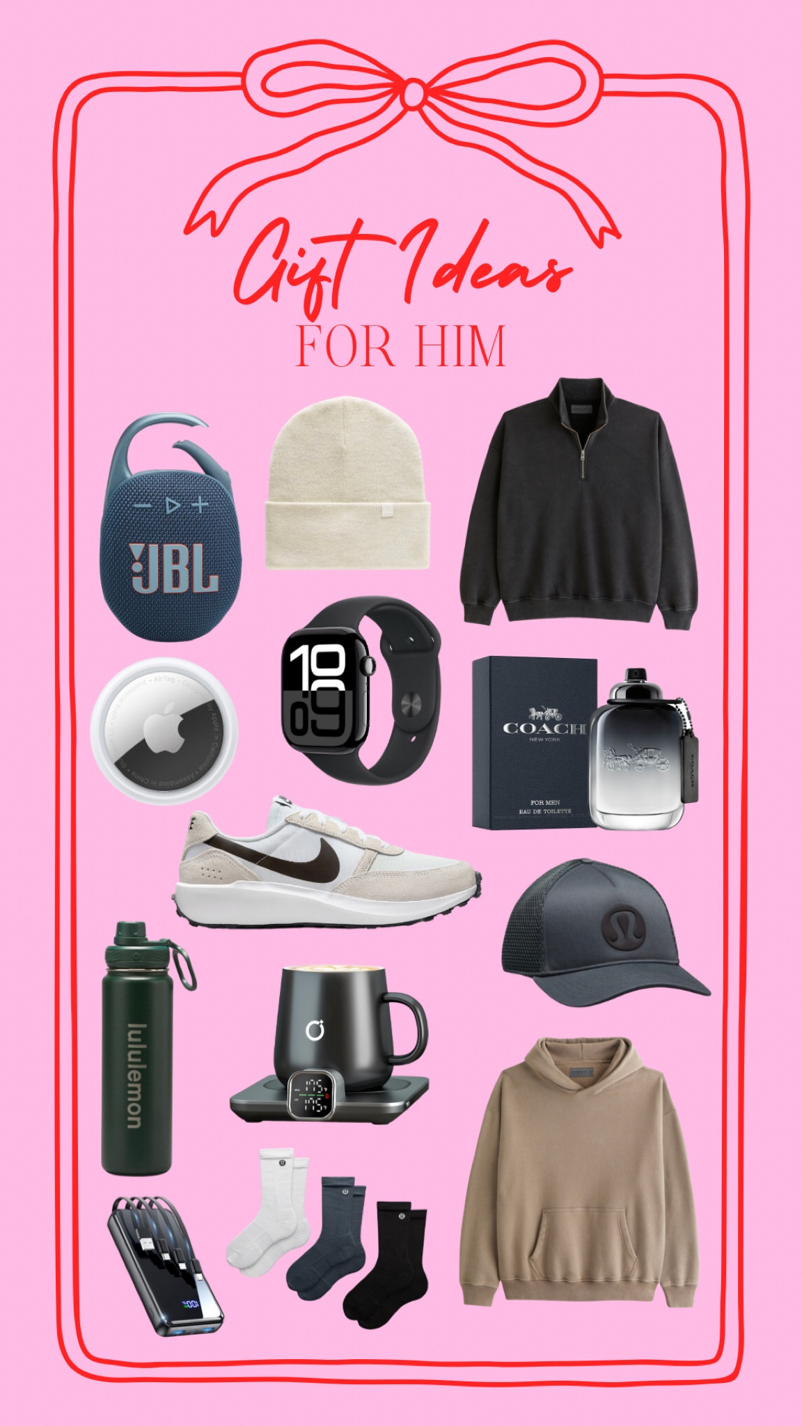 Gift Ideas for him💕🎁🎄

#lululemon #mensoutfit #giftsforhim #gifts #giftideas #lululemonmen #apple #mensstyle #cologne #stockingstuffers

#LTKHoliday #LTKMens #LTKGiftGuide