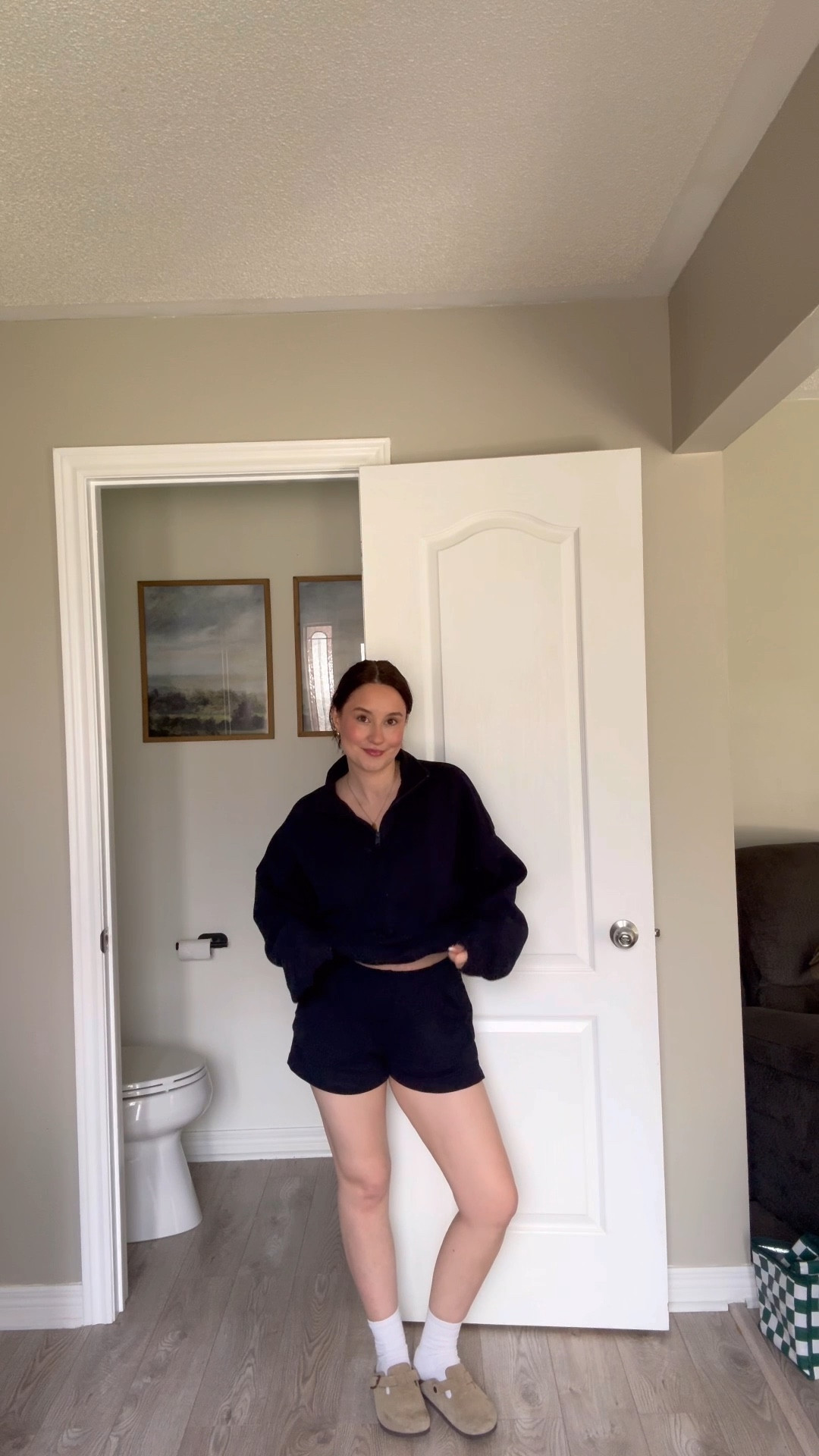 Comfy matching set, navy blue, 3 piece set, quarter zip and sweat short matching set 

#LTKspring #LTKsummer #LTKcanada