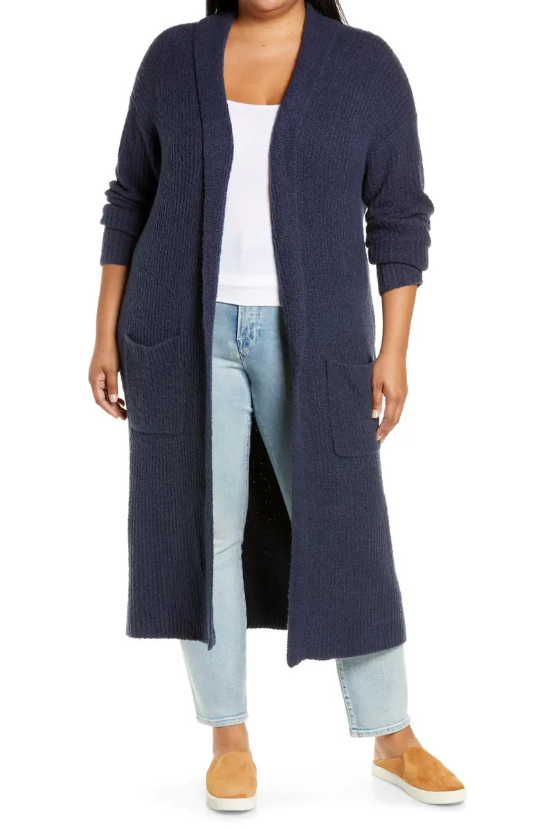 Caslon® Cozy Ribbed Cardigan Duster | Nordstrom | Nordstrom