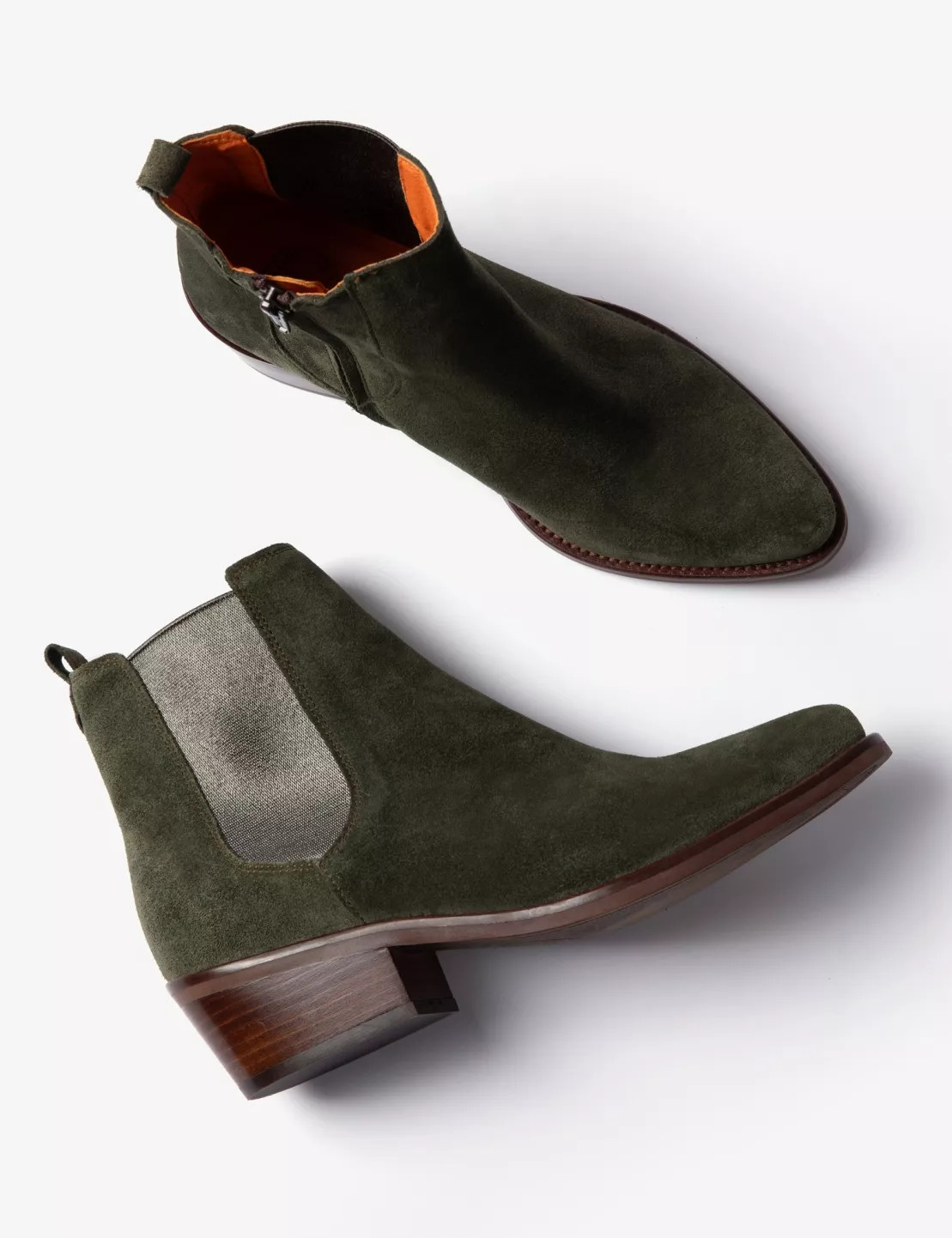 Rove Suede Boot - Khaki/Pewter | Penelope Chilvers