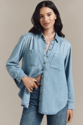 The Hadley Relaxed Buttondown Shirt by Pilcro | Anthropologie (US)