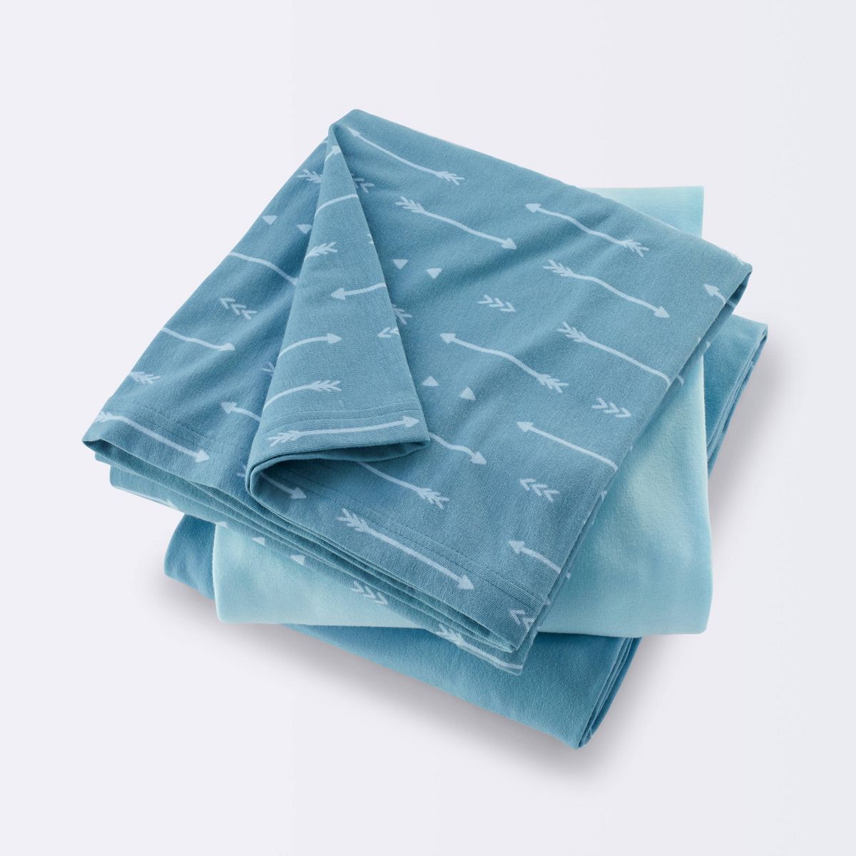 Jersey Swaddle Baby Blanket - Blue - 3pk - Cloud Island™ | Target