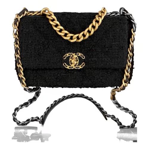 Chanel 19 tweed handbag  - Black 38 | Vestiaire Collective (Global)