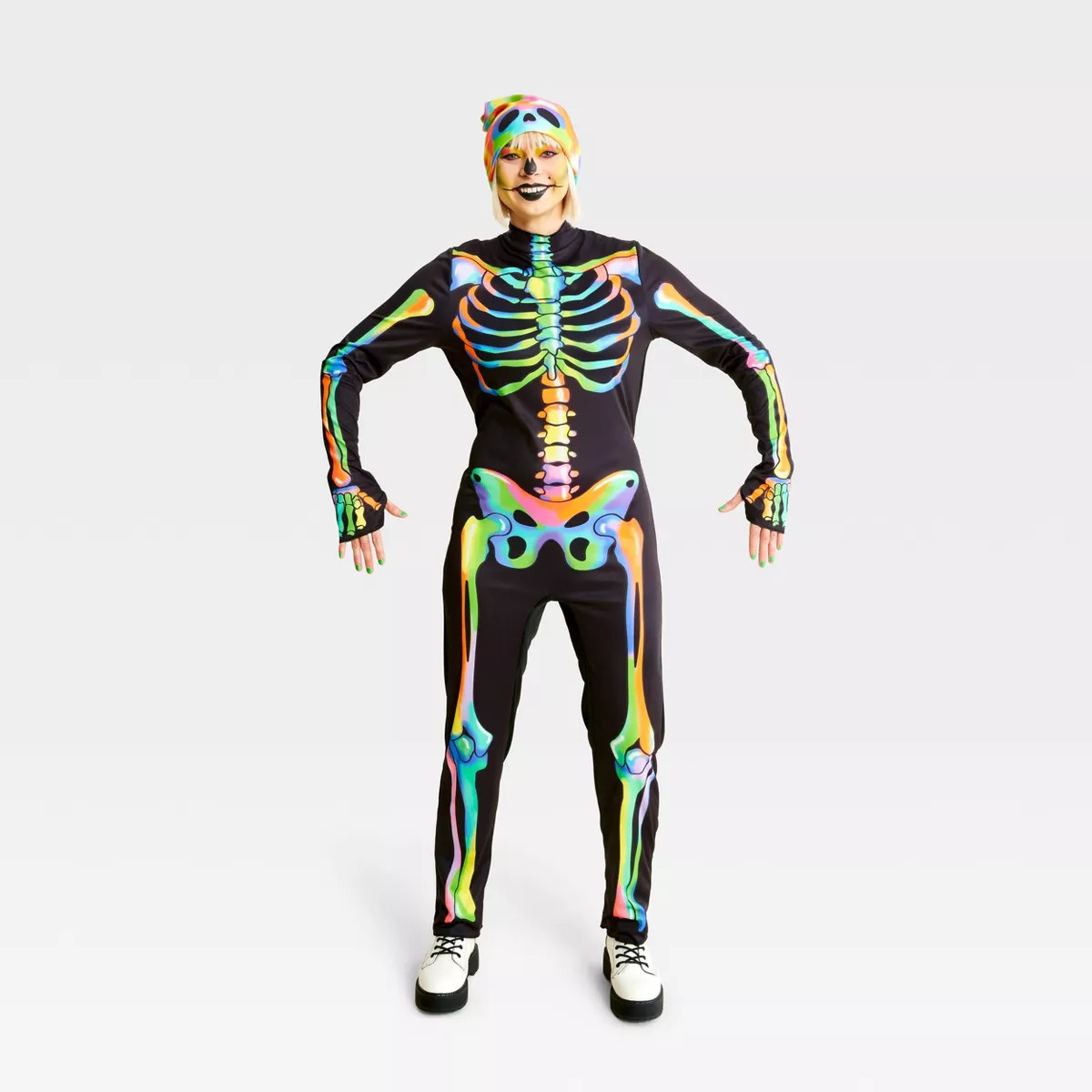 Adult Color Melt Skeleton Halloween Costume - Hyde & EEk! Boutique | Target