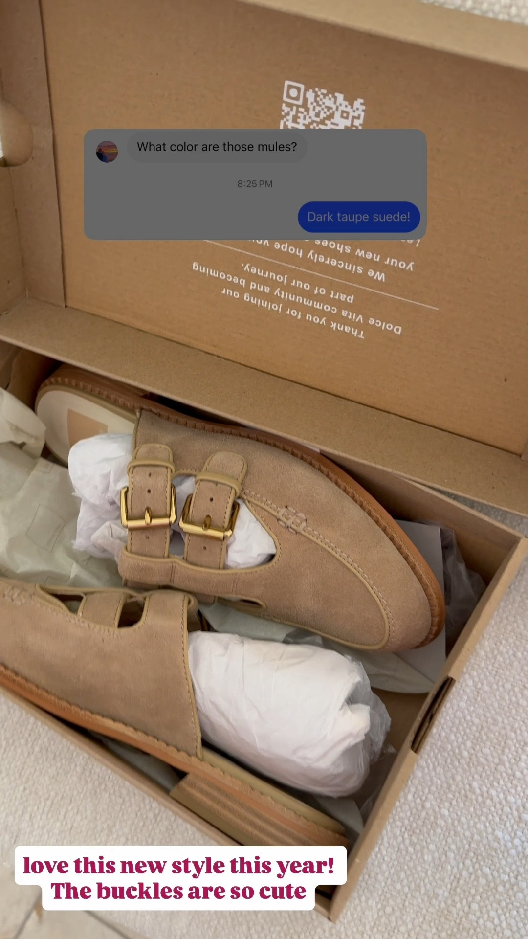 I got dark taupe suede in these Nsale mules! I think they look lighter online fyi —run tts! 

#LTKFindsUnder100 #LTKSaleAlert #LTKSeasonal