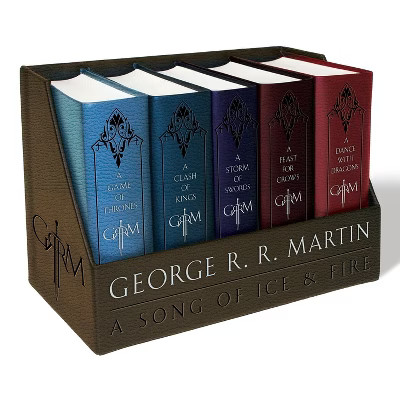 A Game of Thrones Leather-Cloth Boxed Set - (Song of Ice and Fire) by  George R R Martin (Mixed M... | Target