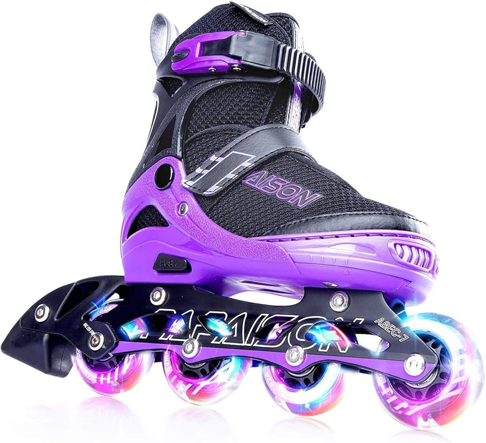 PAPAISON Adjustable Inline Skates for Kids and Adults with Full Light Up Wheels, Outdoor Roller S... | Amazon (US)