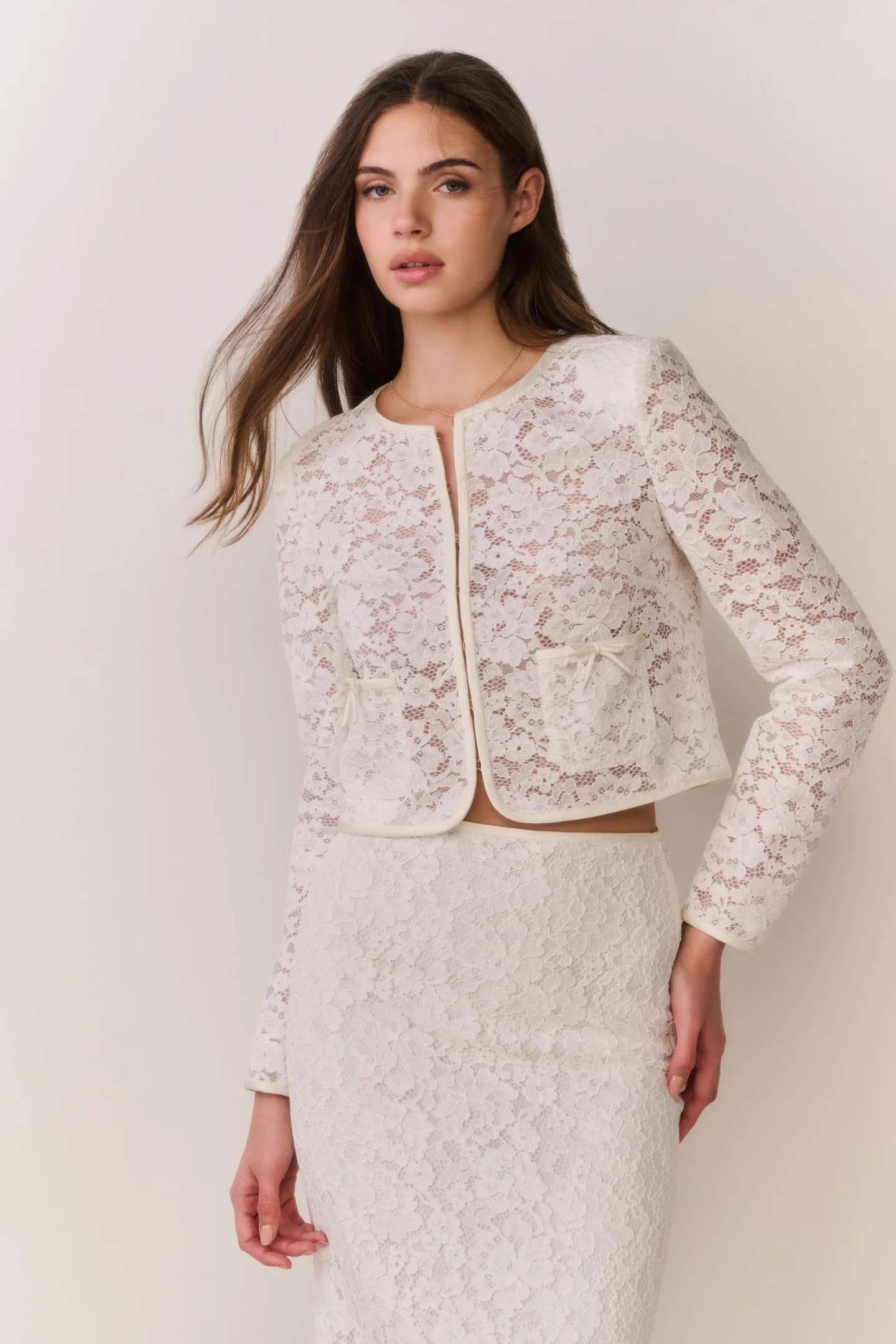 Junetta Cropped Lace Jacket | LoveShackFancy