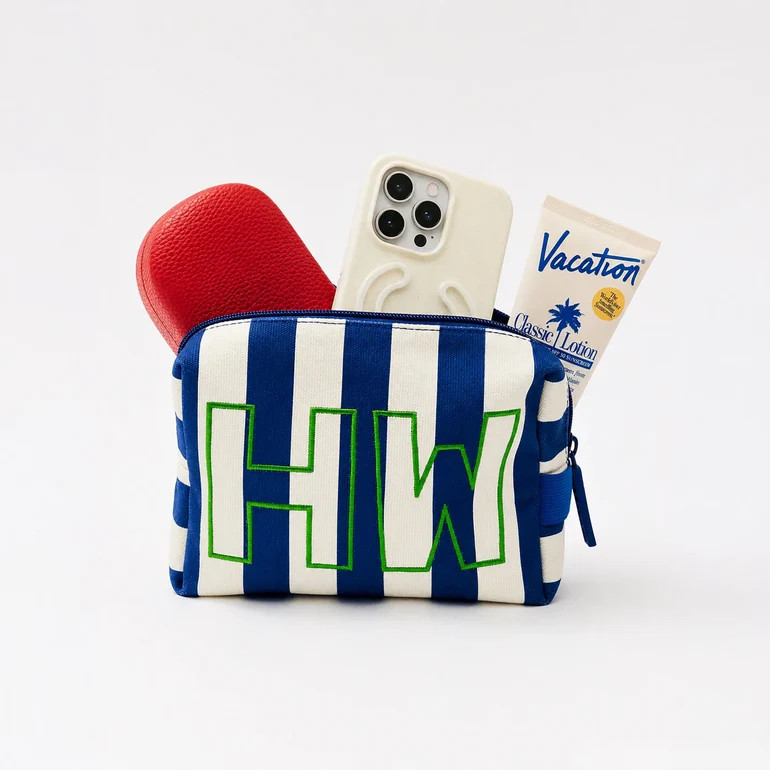 Striped Take It Away Custom Storage Pouch - Custom Harbor | BaubleBar