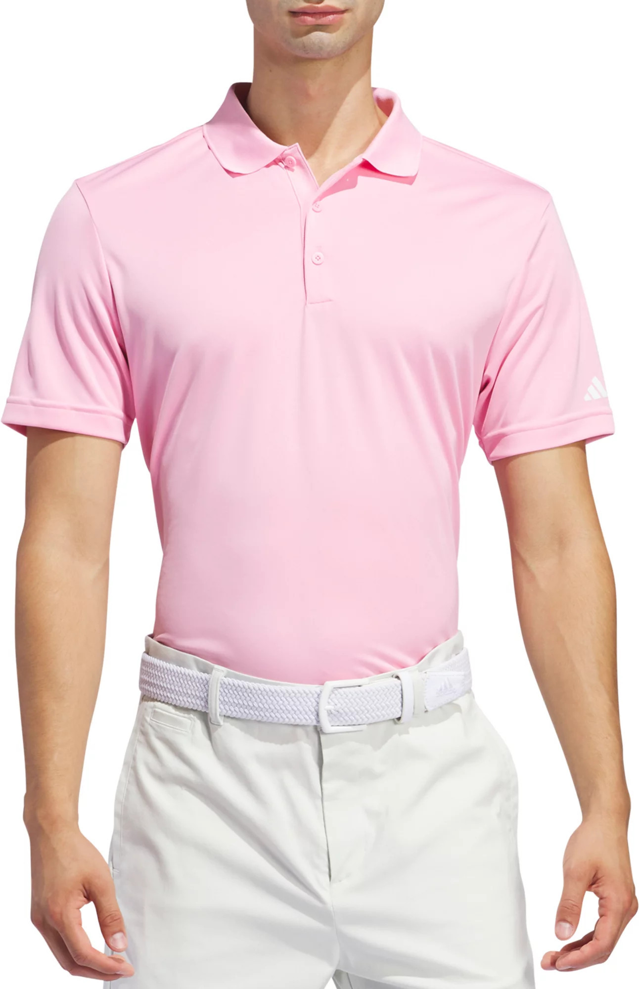 adidas Men's Short Sleeve Performance Golf Polo, XXL, Light Pink | DICK'S Sporting Goods