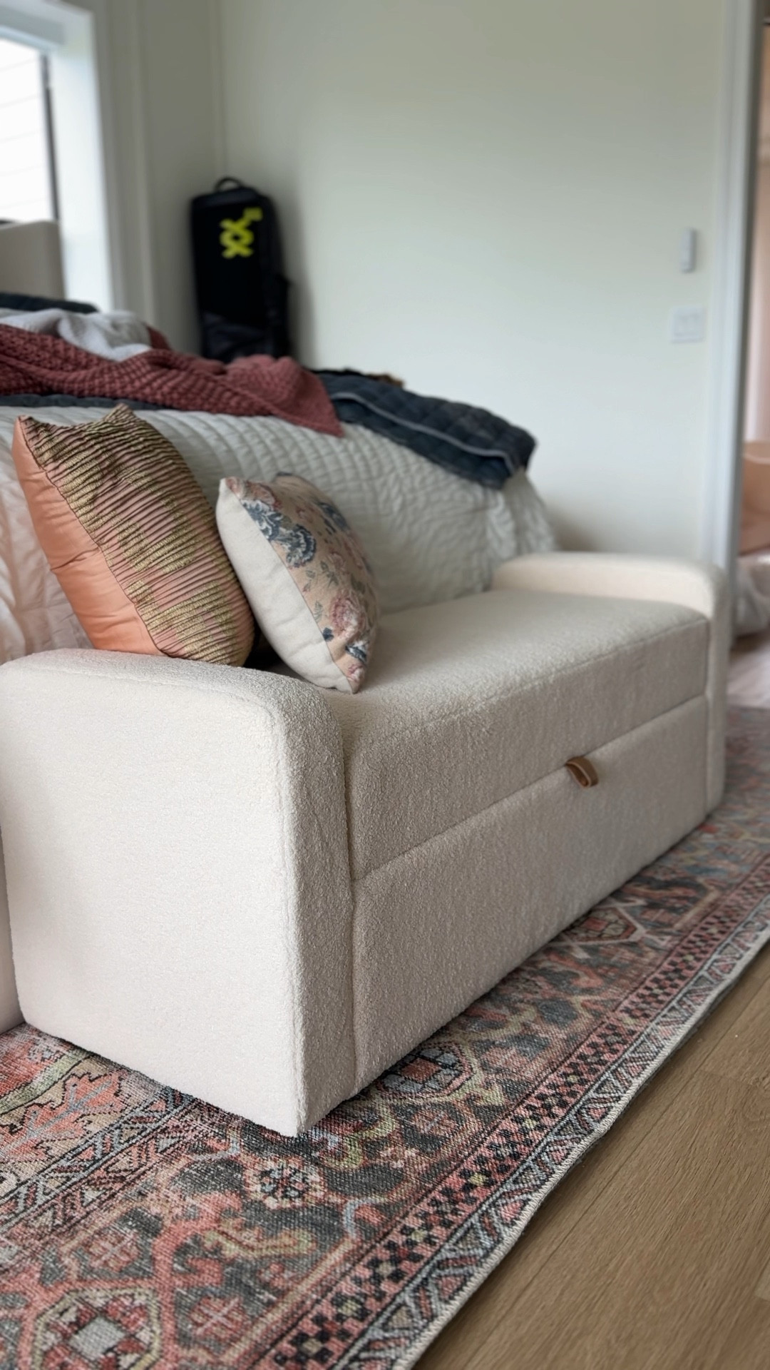 Storage bench is back in stock! So happy with this baby. Excellent storage with a designer look. 

#LTKVideo #LTKhome