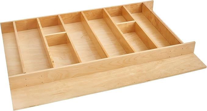 Rev-A-Shelf Trim-to-Fit Silverware Drawer Organizer For Kitchen Utensils, Cutlery Cabinet Storage... | Amazon (US)