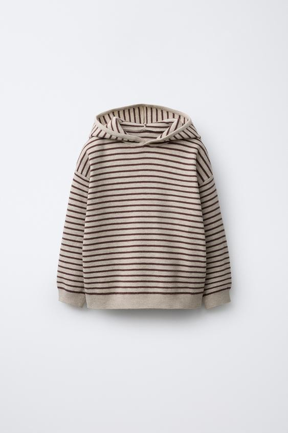 STRIPED KNIT HOODIE$ 25.90Dark brown | 5536/636/716Add to cartAddKnit hoodie with long sleeves. R... | Zara US