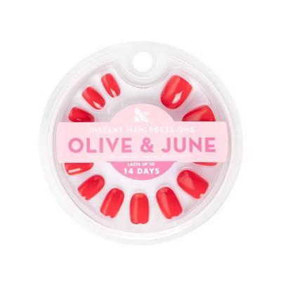 Olive & June Press-On Fake Nails - XS Round - I Like It Spicy - 42ct | Target