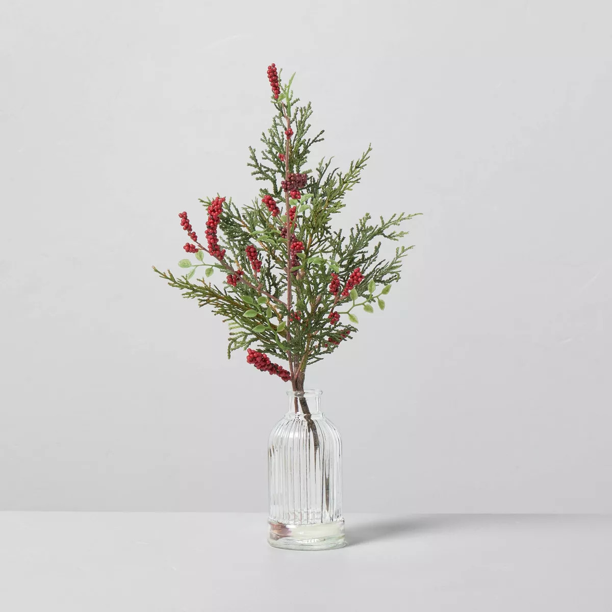 Faux Cedar & Winterberry Christmas Arrangement - Hearth & Hand™ with Magnolia | Target
