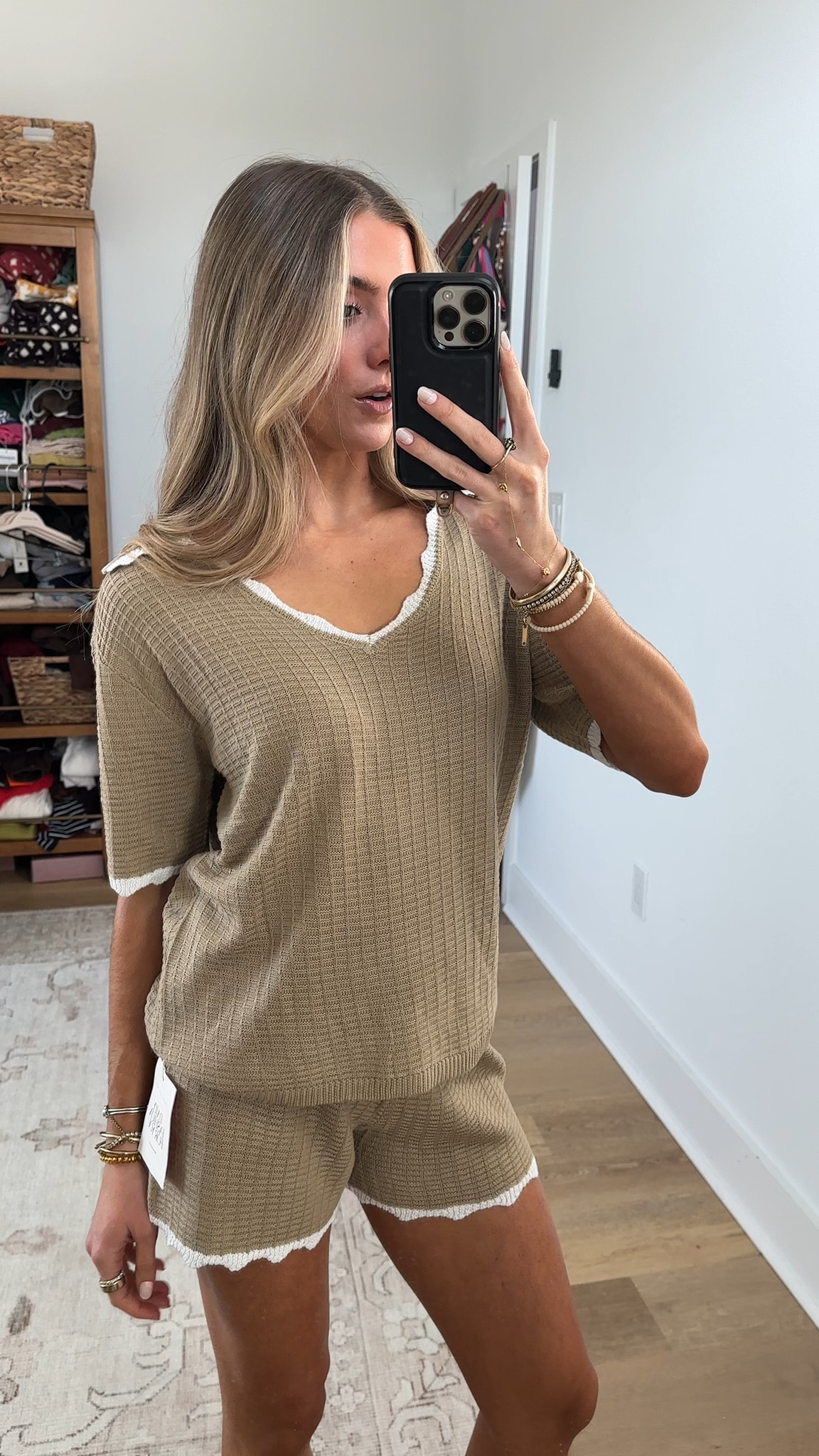 Amazon size small Tankaneo Womens Sweater Set 2 Piece Outfits Lapel V Neck Short Sleeve Knit Tops Summer Shorts Lounge Sets

#LTKootd #LTKSeasonal #LTKSaleAlert